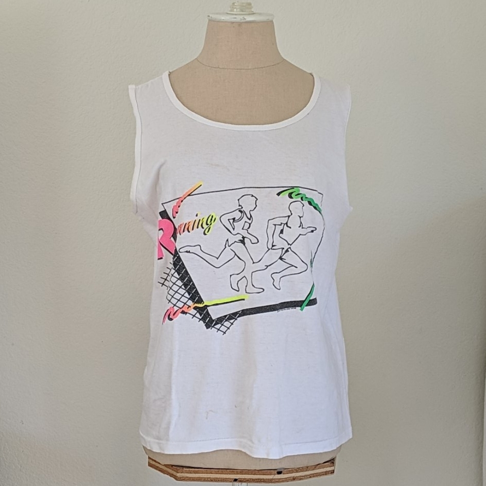 Vintage 90s Running sports graphic tank